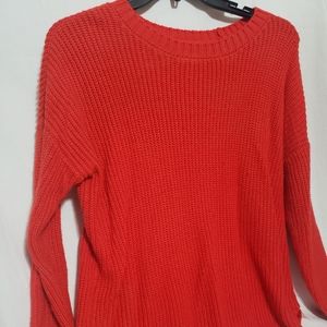 So Brand Red Braided Knit Sweater XXL